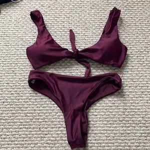 Maroon bikini